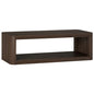 Henn&Hart 47" Rectangular Low-Profile Coffee Table with Open Storage Shelf for Living Room, Family Room, or Office, Rich Brown - color: Rich Brown