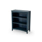 Camaflexi Shaker Style 3 Shelf Bookcase/Solid Wood / 36" High/Adjustable Shelving/Closed Back/Display Bookshelf for Living Room, Bedroom, Home and Office, Deep Ocean Blue - color: Deep Ocean Blue, size: 36"