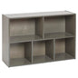 ECR4Kids Streamline 5-Compartment Single-Sided Storage Cabinet, 24in, Kids Furniture, Grey Wash - color: Grey Wash