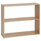 ECR4Kids Streamline 2-Shelf Double-Sided Storage Cabinet, 30in, Classroom Furniture, Natural - color: Natural