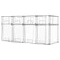 Vtopmart Clear Stackable Storage Drawers - style: 4 Large+4 Small