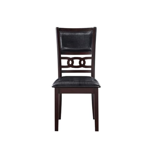 New Classic Furniture Gia Dining Chairs, Set of 2, Ebony - color: Ebony, size: Set of 2, style: Dining Chair
