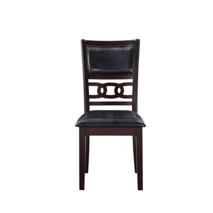 New Classic Furniture Gia Dining Chairs, Set of 2, Ebony - color: Ebony, size: Set of 2, style: Dining Chair