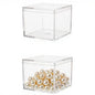 KissYou Small Acrylic Box Clear Boxes with Lid Acrylic Square Cube for Display Jewelry Storage Contanier Party Decorative Box - size: 2.17 x 2.17 x 1.77 Inch