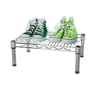 Shelving Inc. 12" d x 12" w Chrome Wire Shelving with 1 Tier Shelf, Weight Capacity 800lbs Per Shelf - size: 12" d x 12" w x 6" h