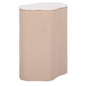 SAFAVIEH Home Collection – Kanon Taupe Base & White Marble Top Accent Table, Sculptural Modern Design, Fully Assembled (ACC3235A) - color: White/Taupe