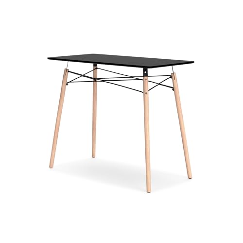 Signature Design by Ashley Jaspeni Industrial Home Office Desk, Black & Light Brown - color: Black/Natural