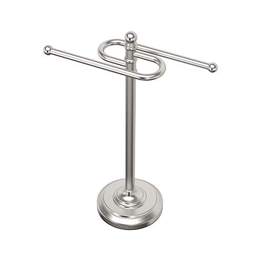 Gatco 1547 Counter Top S Style Towel Holder, Satin Nickel - color: Satin Nickel