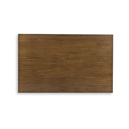 Signature Design by Ashley Sturlayne Transitional Coffee Table with Trestle Base, Dark Brown - color: Brown, style: Coffee Table