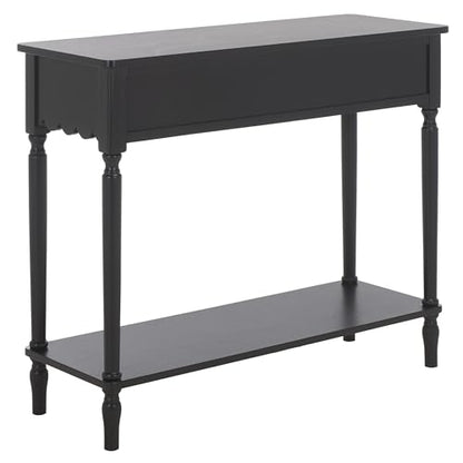 SAFAVIEH Home Collection Haven Matte Black 2-Drawer Small Console Table for Entryway, Living Room, Foyer - color: Matt Black