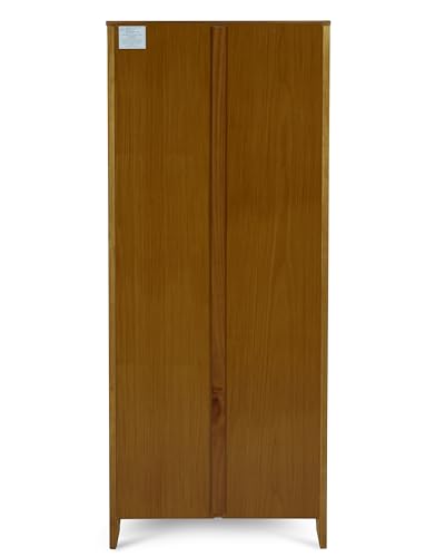 Camaflexi Shaker Style 6 Shelf Bookcase / Solid Wood / 72 inch Tall / Adjustable Shelving / Closed Back / Display Bookshelf for Living Room, Bedroom, Home and Office, Cherry - color: Brown, size: 72"