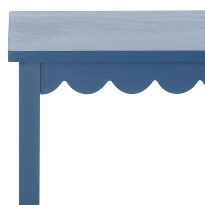 SAFAVIEH Home Collection Haven Blue Lower 2 Lower Drawer Console Table for Entryway, Living Room, Foyer - color: Blue