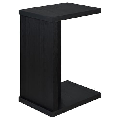 Coaster Home Furnishings - Clower - Wood - C-Shaped Side Table with Rectangular Top, Open Form, and Square Edges - Living Room - Black - 930276 - color: Black