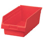 Akro-Mils 30088 Plastic Nesting ShelfMax Storage Bin Box, 18x8x6-Inch, Red (8-Pack) - color: Red