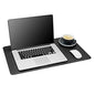 Gallaway Leather Desk Mat,Desk Writing Pad - Office Desk Pad, Medium 24" x 14" Black, Desk Mats on Top of Desks, Gift Ready Elegant Computer Desk Mat Desk Cover Desk Pad Protector PU Leather - color: Black, size: Medium