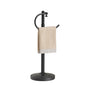 RFOUO Hand Towel Holder Stand, Towel Racks for Bathroom, Matte Black | Stainless Steel, Adjustable 16.5-26 Inch,Heavy base,Space Saving Standing Towel Rack For Bathroom Kitchen Vanity Countertops - color: Matte Black