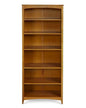 Camaflexi Shaker Style 6 Shelf Bookcase / Solid Wood / 72 inch Tall / Adjustable Shelving / Closed Back / Display Bookshelf for Living Room, Bedroom, Home and Office, Cherry - color: Brown, size: 72"