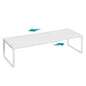 SONGMICS Spice Rack, Expandable Kitchen Countertop Shelf, Small Cupboard Organizer, Metal, Space-Saving Tabletop Shelf, Matte White UKCS007W01 - color: Matte White, size: Set of 1