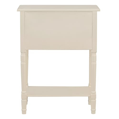 LUMISOL Small Entryway Console Table with 3 Storage Drawers, Narrow Side Table with Bottom Shelf for Entryway Foyer, Beige - color: Beige