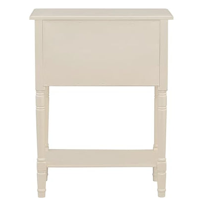 LUMISOL Small Entryway Console Table with 3 Storage Drawers, Narrow Side Table with Bottom Shelf for Entryway Foyer, Beige - color: Beige