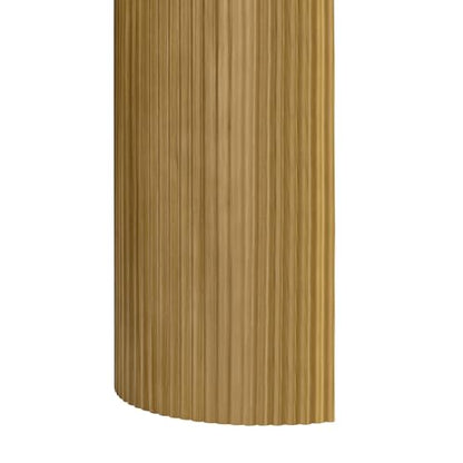 59.2-Inch Console Table for Entryway, Modern Hallway Table with Unique Vertical Stripe Design, for Living Room and Study (Natural-01) - color: Natural-01