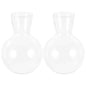 Toddmomy Clear Glass Planters 2Pcs Hydroponic Glass Vase for Indoor Plants Terrarium Plants Flower Holder Suspended Vase Decor for Home Office Table Centerpieces