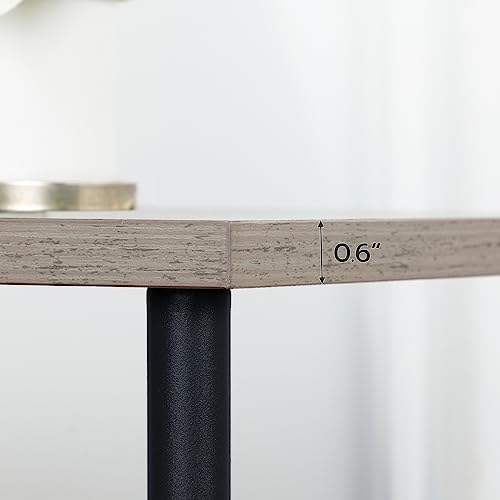 HOOBRO End Tables Set of 2, Small Side Table, Nightstand with 2-Layer Storage Shelves, Sofa Table for Small Spaces, Living Room, Bedroom, Stable Frame, Easy Assembly, Greige and Black BG09BZP201 - color: Greige + Black