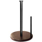 Wood Paper Towel Holder Countertop, OBODING, Farmhouse Kitchen Paper Towel Holders Stand with Real Wooden Base, fits Standard and Jumbo Size Paper Towels (Dark Brown) - color: Dark Brown Wood