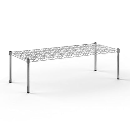 21" Deep x 48" Wide x 14" Height Wire Shelving Kit | 1-Tier | NSF Commercial Storage Rack Unit - size: 21" Deep x 48" Wide