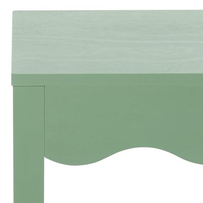 SAFAVIEH Home Collection Litith Sage Square Wave Accent Table - color: Sage