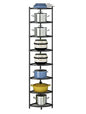 Kitchen Corner Shelf Rack, Multi-layer Pot Rack Storage Organizer Metal Shelves Holder (8 Tier)