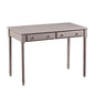 SEI Furniture - Janice 2-drawer Writing Desk - Gray - Transitional Design, Grey Finish - Ideal for Home Office, Bedroom (HO8796) - color: Grey