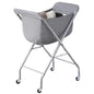 ELYKEN Laundry Basket with Wheels, Collapsible Laundry Hamper, Gray | Removable Liner Bag, Foldable Design, Sturdy Metal Frame, 4 Casters, 32”H Laundry Cart for Bedroom, Bathroom & Laundry Room - color: Gray, size: 23.2"L x 13"W x 32"H