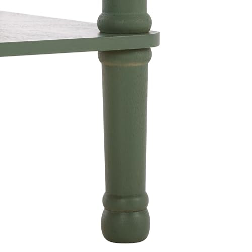 SAFAVIEH Furniture - Tinsley Rectangle Console Table - Dusty Green - Solid Wood - Farmhouse Turned-Leg Design - Ideal for Entryway, Living Room, Hallway, 28" W x 11.75" D x 28" H (CNS5724G) - color: Dusty Green