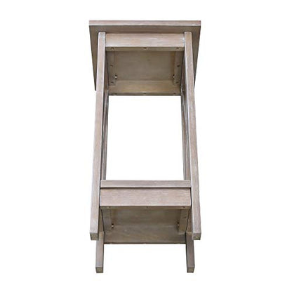 International Concepts 24" X-Sided Plant stand, Gray - color: Gray, size: 12 inch W x 12 inch D x 24 inch H
