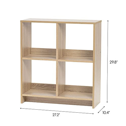 IRIS USA 4-Cube Light Brown Heavy-Duty Organizer
