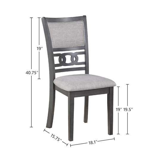 New Classic Furniture Gia Dining Chairs, Set of 2, Gray - color: Grey, size: Set of 2, style: Dining Chair