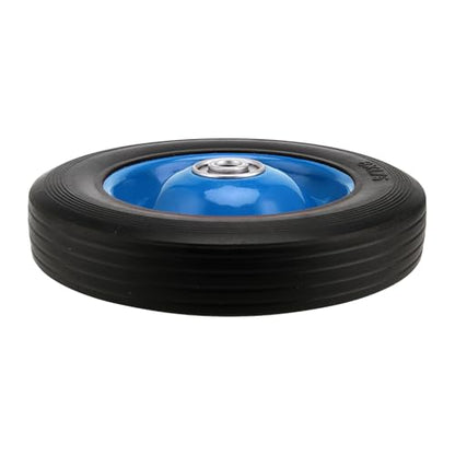 4 PCS 8 Inch Solid Rubber Tire, Black Blue Solid Rubber Wheels, Hand Truck Replacement Wheels for Garden Carts, Wheelbarrows - size: Blue 4Pcs