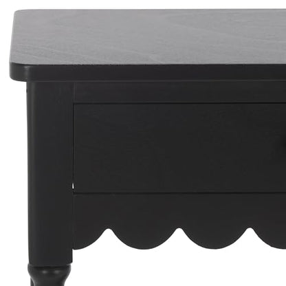 SAFAVIEH Home Collection Haven Matte Black 2-Drawer Small Console Table for Entryway, Living Room, Foyer - color: Matt Black