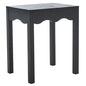 SAFAVIEH Home Collection Lilith Matte Black Square Wave Accent Table - color: Matte Black