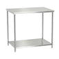 Stainless Steel Prep Table 18x24x33.5 Inch, Commercial Work Table Heavy Duty with Adjustable Undershelf, Multipurpose Workstation for Restaurant Kitchen, Bakery, Home Garage & Outdoor - size: 18x24x33.5 Inch