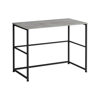 Hassyee Compact Design Indoor Writing Table with Spacious Desktop and Sturdy Metal Legs, Modern Industrial Style Study Table Ideal for Home Office, Bedroom, or Study Room