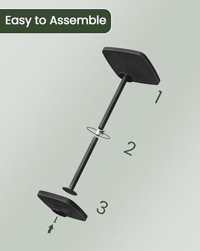 Small Side Table, Drink Table for Small Spaces, Square Martini Table with Pedestal, for Living Room, Bedroom, Black TBZ24BB - color: Black
