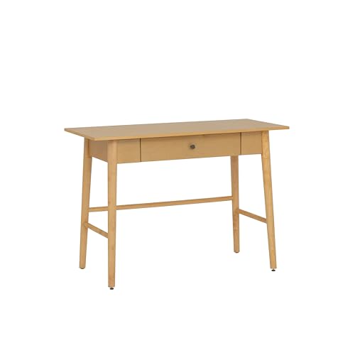 Linon Melissa Natural Wooden One Drawer Writing Desk - color: Natural