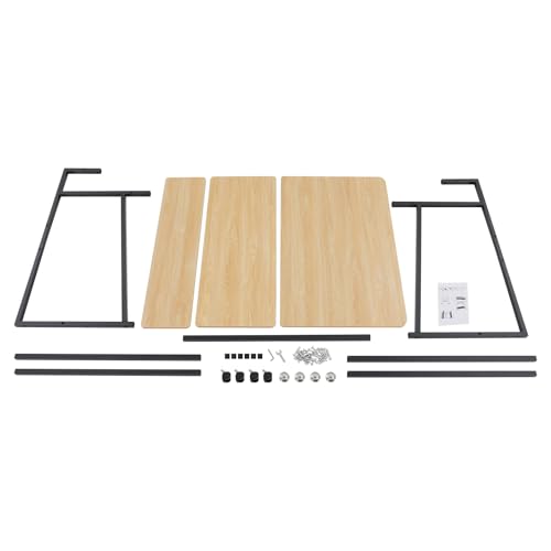 3 Tiers Rolling Computer Desk, 31.5 Inch Home Office Desk with 4 Wheels & 4 Foot Pads, Mobile Small Computer Desk, Student Study Table for Small Space Bedroom (Black+Log Color) - color: Black+log Color