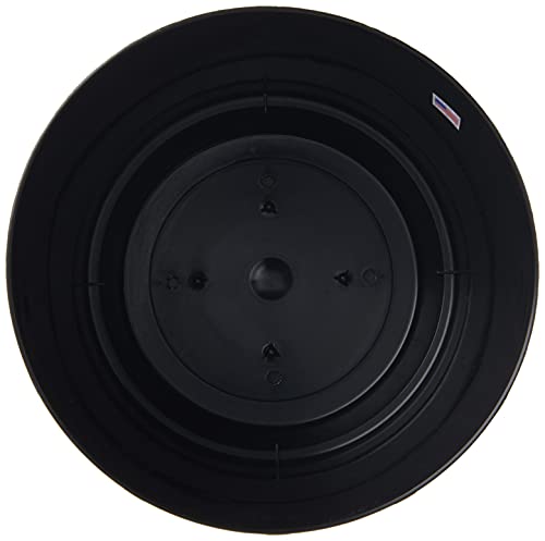 Novelty Majestic Full Depth Round Cylinder Pot, Glossy Black, 8-Inch (10088) (Pack of 2) - color: Black, size: 8 Inch (Pack of 2)