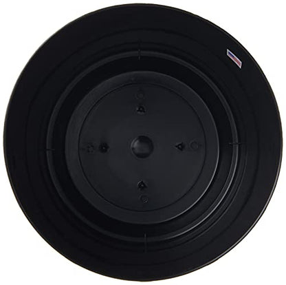 Novelty Majestic Full Depth Round Cylinder Pot, Glossy Black, 8-Inch (10088) (Pack of 2) - color: Black, size: 8 Inch (Pack of 2)