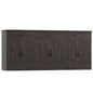 HOSTACK 71"W Farmhouse Kitchen Sideboard Buffet Cabinet with Storage, Brown | Large Coffee Bar Cabinet with 3 Wide Drawers, Long Buffet Table with Shelves, Kitchen Storage Cabinet for Dining Room - color: Dark Brown