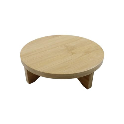 Oedema 7.6" Solid Wood Small Plant Stand Round Plant Riser Short Plant Stand Indoor for Small Plants, Flower Pot, Vase, Home Decor - size: 7.6inch/193mm