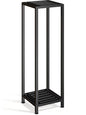 Plant Stand Indoor Outdoor, 41'' Tall Wrought Iron Plant Stands, Heavy Duty | 2 Tier Metal Pedestal Stand Decorative Flower Stand for Patio Garden Deck Living Room - size: 41''